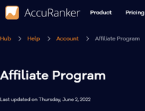 AccuRanker Affiliate Program 20% Commission Rate